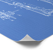 Space Vehicle 1975 Patent Art Blueprint Poster (Hoek)