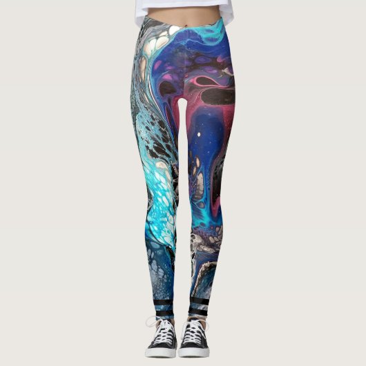 Space Vibe pouring Leggings (Voorkant)