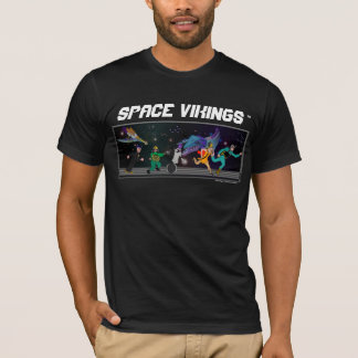 Space Vikings Crew op het BLACK-SHIRT uitvoeren T-shirt