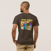 Space Vikings Kapitein Zeke en Robot Shirt (Achterkant volledig)