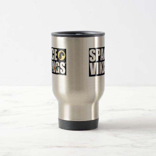 Space Vikings Large Font Travel Mug Reisbeker (Center)