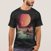 Space Vintage Poster T-shirt (Voorkant)
