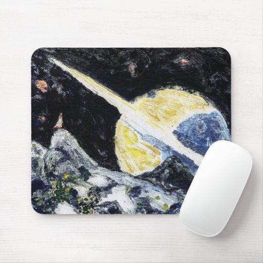 Space Wanderer Art Mousepad Muismat (Met muis)
