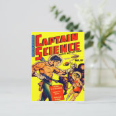 Space Warrior  Science Fiction Comic Briefkaart (Staand voorkant)