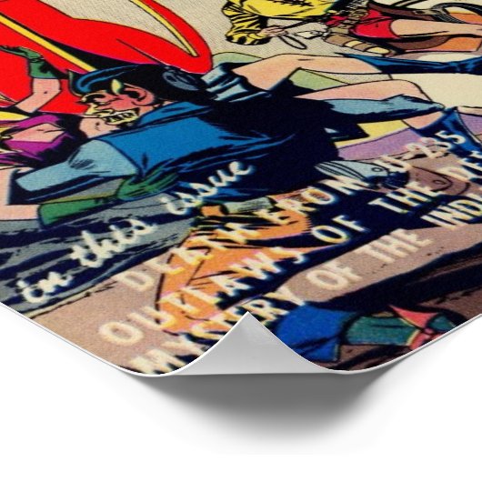 'Space Western' uit de Golden Age Comic Art Poster (Hoek)