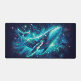 Space Whale, opvallende neondieren Bureaumat