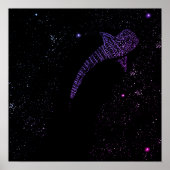 Space Whale Shark Poster (Voorkant)