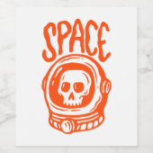 Space Wijn Etiket (Enkel label)