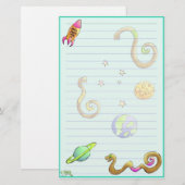 Space Woims Stationery~ Briefpapier (Voorkant / Achterkant)