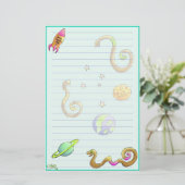 Space Woims Stationery~ Briefpapier (Staand voorkant)