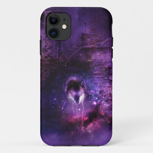 Space Wolf iPhone Case (Achterkant)