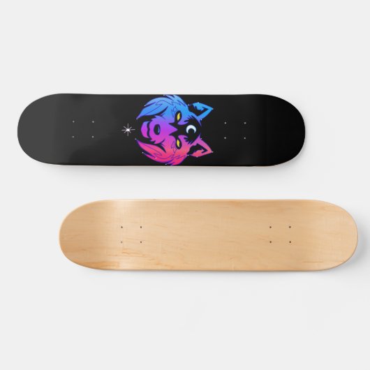 Space Wolf Persoonlijk Skateboard (Horizontaal)