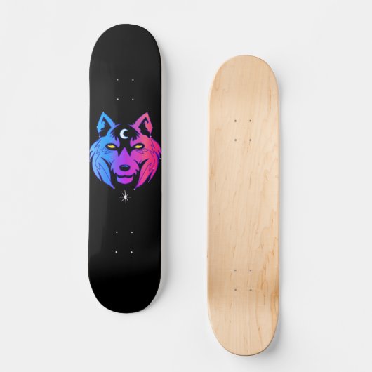 Space Wolf Persoonlijk Skateboard (Voorkant)