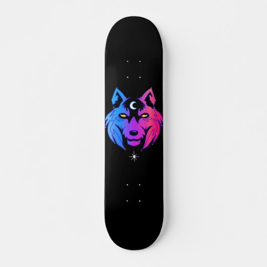 Space Wolf Persoonlijk Skateboard (Voorkant)