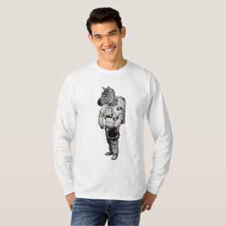 Space Zebra T-shirt met lange mouwen