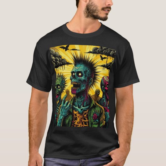 Space Zombie Apocalypse T-shirt (Voorkant)