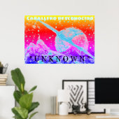 Space Zwervers Onbekende Film Poster Kunstprint (Thuiskantoor)