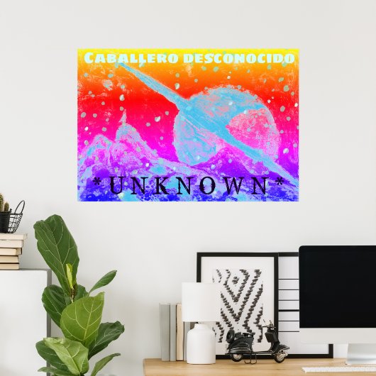 Space Zwervers Onbekende Film Poster Kunstprint (Thuiskantoor)