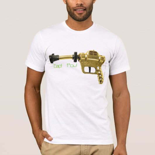 Spaceage Ray Pistool T-shirt (Voorkant)