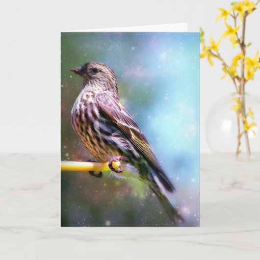 Spacebird, Moederdag Kaart (Gele Bloem)