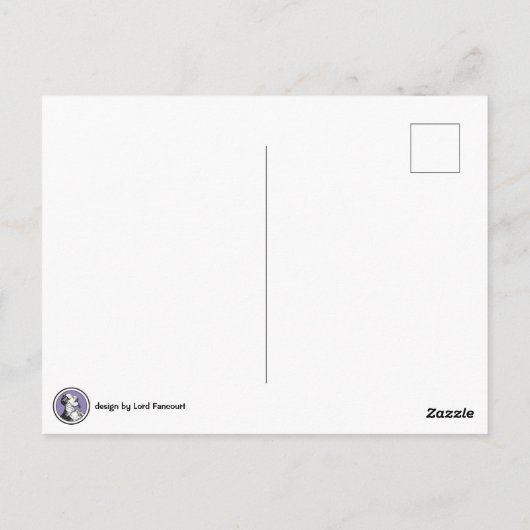 Spacecat Dodging Phasers Briefkaart (Achterkant)