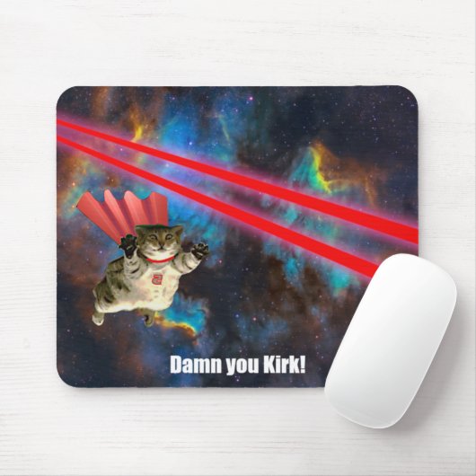 Spacecat Evading Phasers Muismat (Met muis)