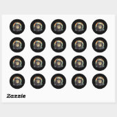 SpaceCat Explorer Kat Astronaut Ronde Sticker (Vel)