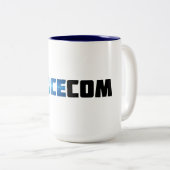 SpaceCom-Mok Tweekleurige Koffiemok (Voorkant rechts)