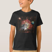 Spacecraft Planets Universe Science Kinderen T-Shi T-shirt (Voorkant)