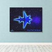 Spacecraft voor zwaartekracht canvas afdruk (Insitu (Houten vloer))