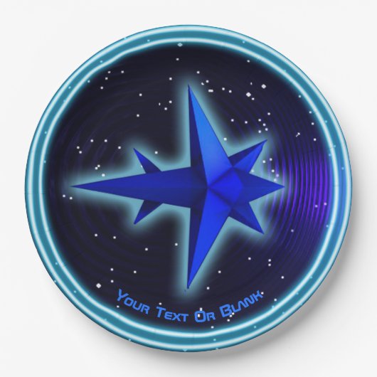 Spacecraft voor zwaartekracht papieren bordje (Voorkant)