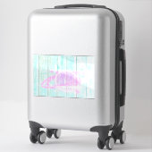 Spaced Out Custom Cut 14x14 Raamsticker Sticker (Koffer)