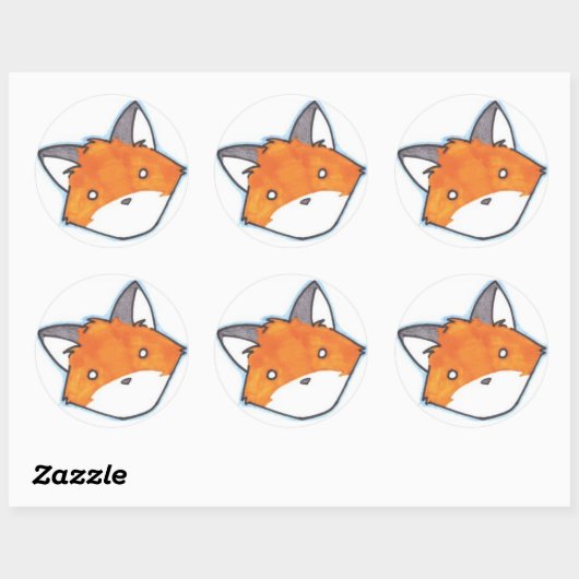 Spaced Out Fox Sticker (Vel)