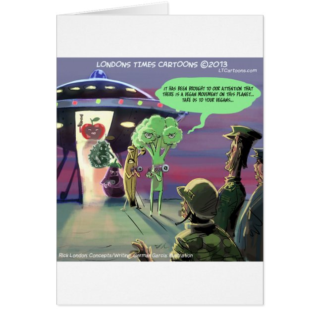 Spaced Out Vegan Funny (Voorkant)