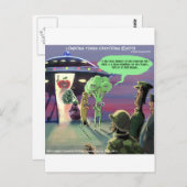 Spaced Out Vegan Funny Briefkaart (Voorkant / Achterkant)