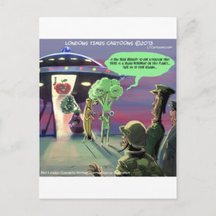 Spaced Out Vegan Grappig Briefkaart