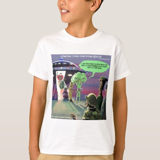 Spaced Out Vegan Grappig T-shirt (Voorkant)