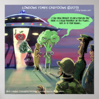Spaced-Out Veganisten Grappige Poster