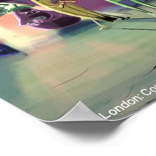 Spaced Out Vegans Funny Poster (Hoek)