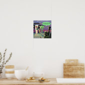 Spaced Out Vegans Grappige Poster (Keuken)