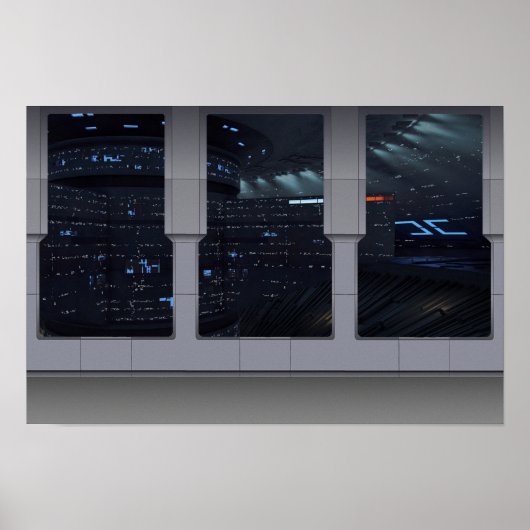 Spacedock-vensters Poster (Voorkant)