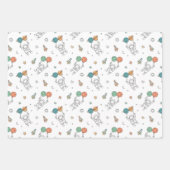 Spacefeestje Kinderen Inpakpapier Vel (Voorkant)