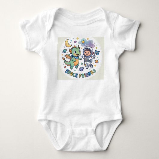 SpaceFriends Baby Bodypakje Romper (Voorkant)
