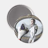  spacegirl magneet (Voorkant / Achterkant)