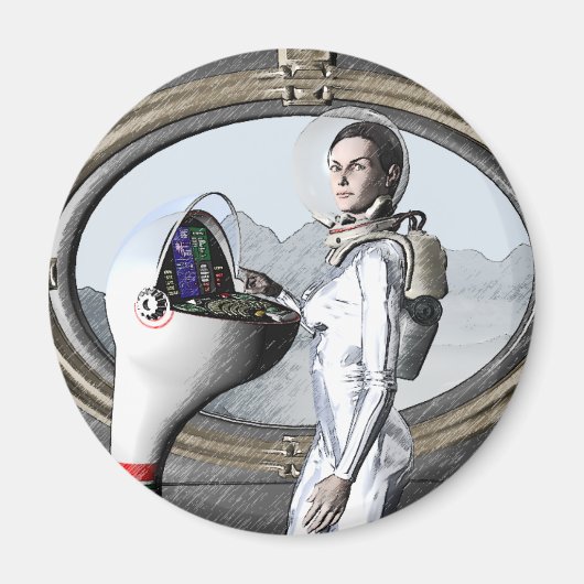  spacegirl magneet (Voorkant)