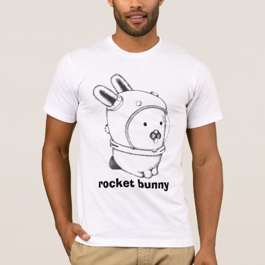 spaceglenda300, raketbunny t-shirt (Voorkant)