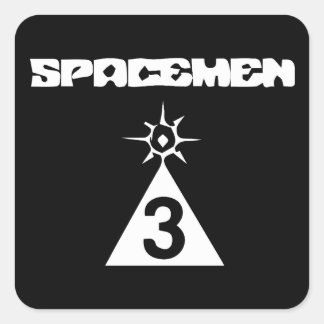 Spaceman 3 vierkante sticker