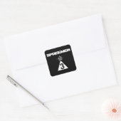 Spaceman 3 vierkante sticker (Envelop)