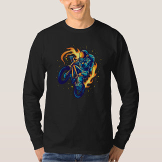 Spaceman Astornaught Bmx Bike Cycling T-shirt