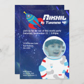 Spaceman Astronaut Buitenruimte Dag Kaart (Voorkant / Achterkant)